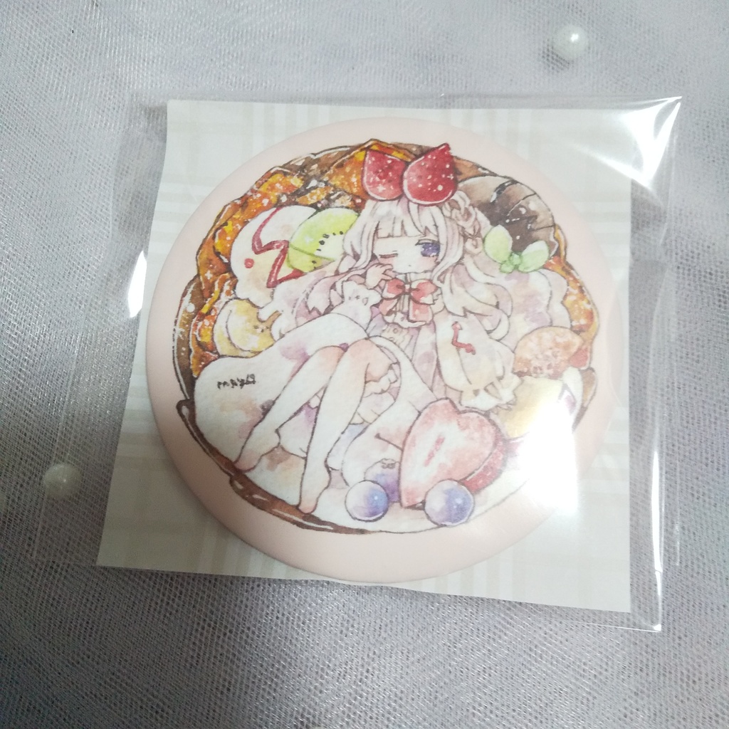 おいしいまんまる缶バッジ