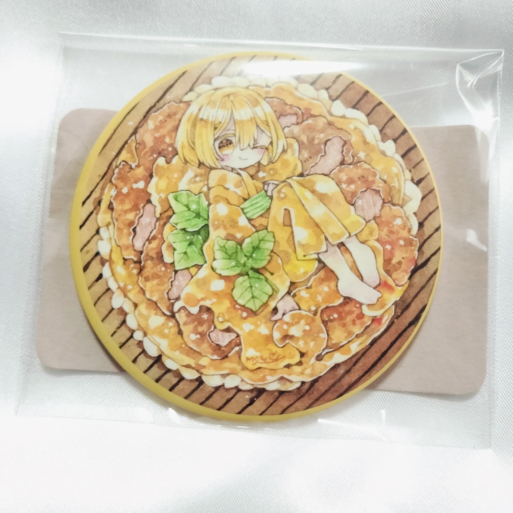 おいしいまんまる缶バッジ