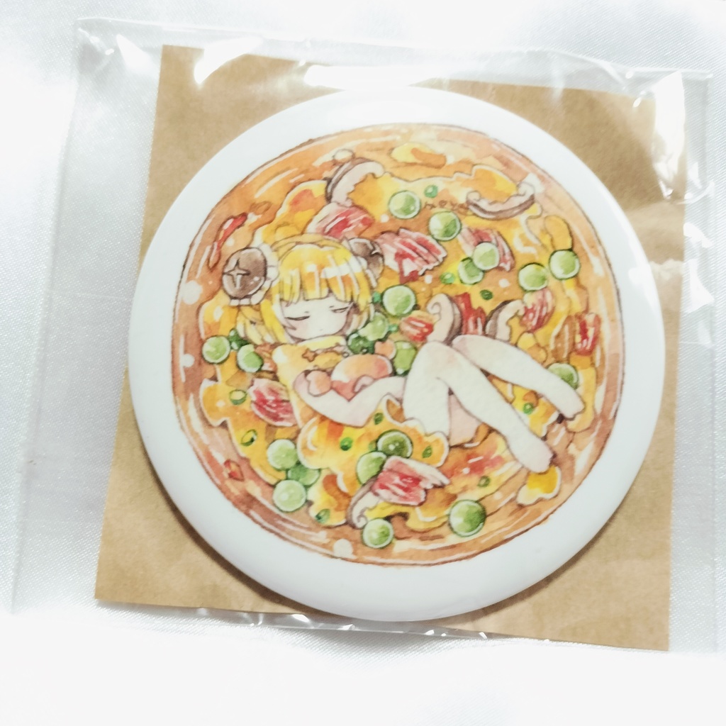 おいしいまんまる缶バッジ