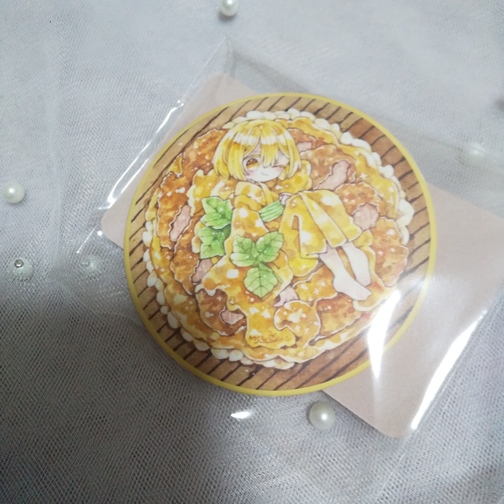 おいしいまんまる缶バッジ