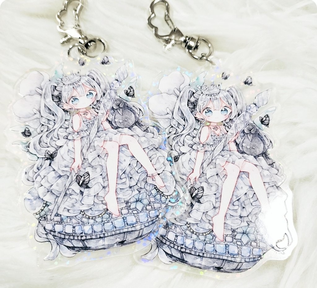 硝子×COLORsアクリルキーホルダー