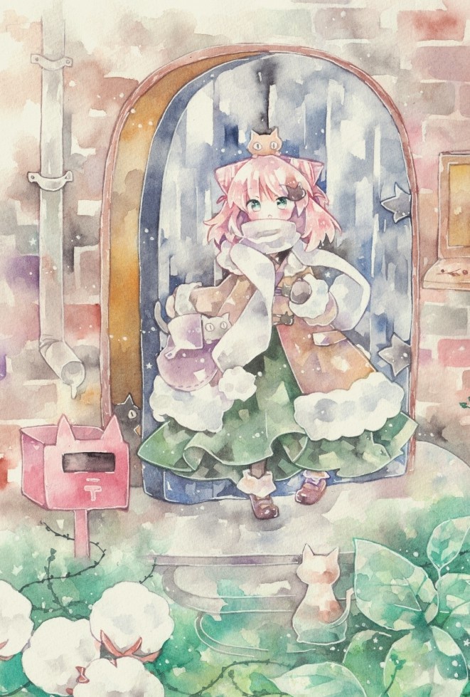 ポストカード「家族がふえた日」