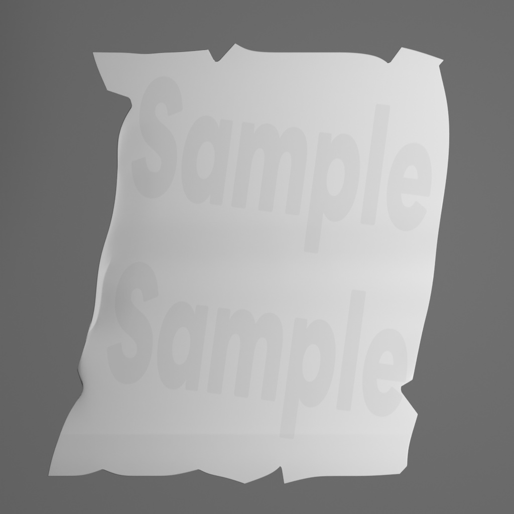 【TRPG素材 無料/投げ銭 】紙切れ 素材【商用利用可能】