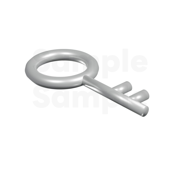 【TRPG素材 無料/投げ銭 】シンプル鍵 1 素材【商用利用可能】