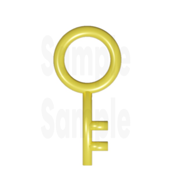 【TRPG素材 無料/投げ銭 】シンプル鍵 1 素材【商用利用可能】