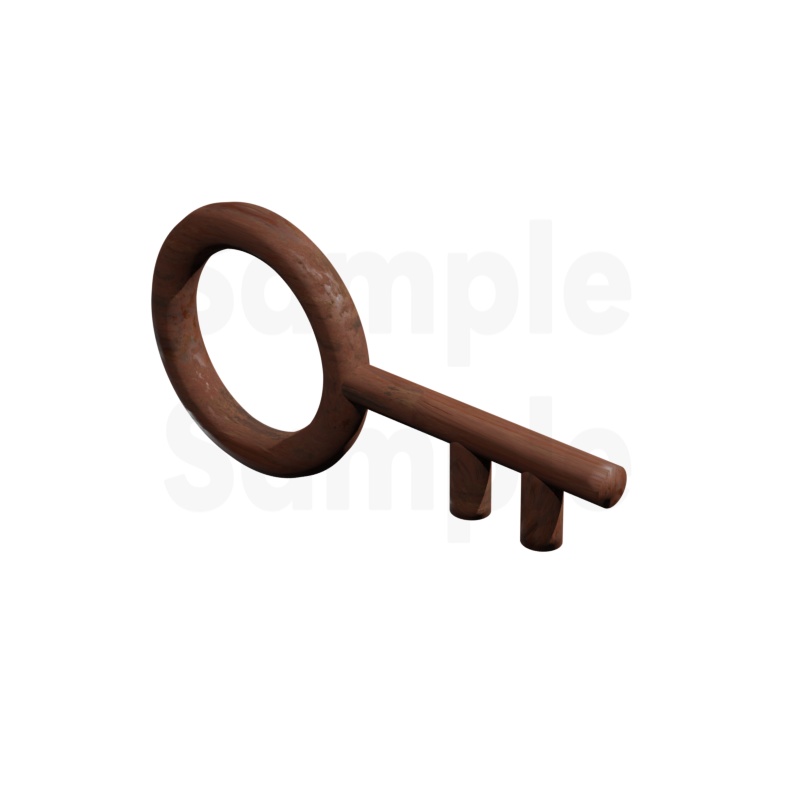 【TRPG素材 無料/投げ銭 】シンプル鍵 1 素材【商用利用可能】