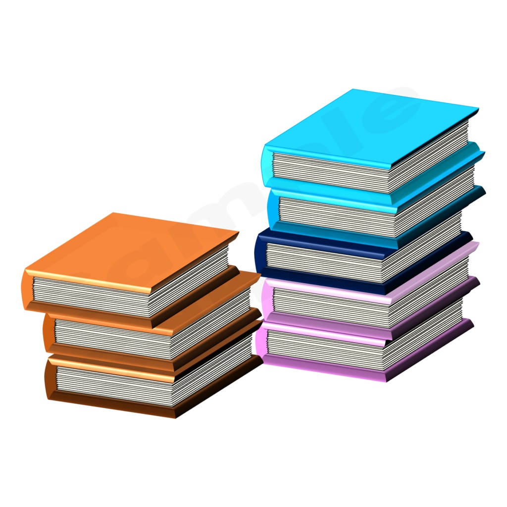 【TRPG素材 無料/投げ銭 】本の群れ 素材【商用利用可能】