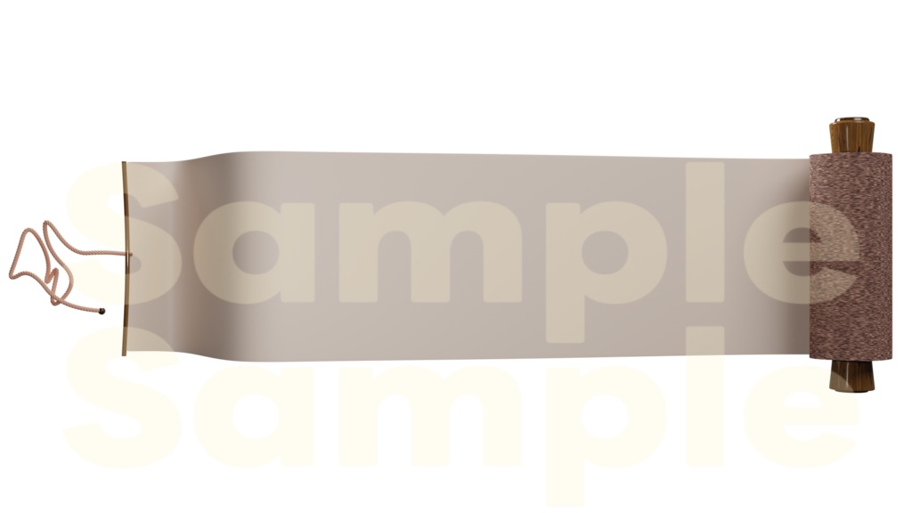 【TRPG素材 無料】巻物 素材【商用利用可能】