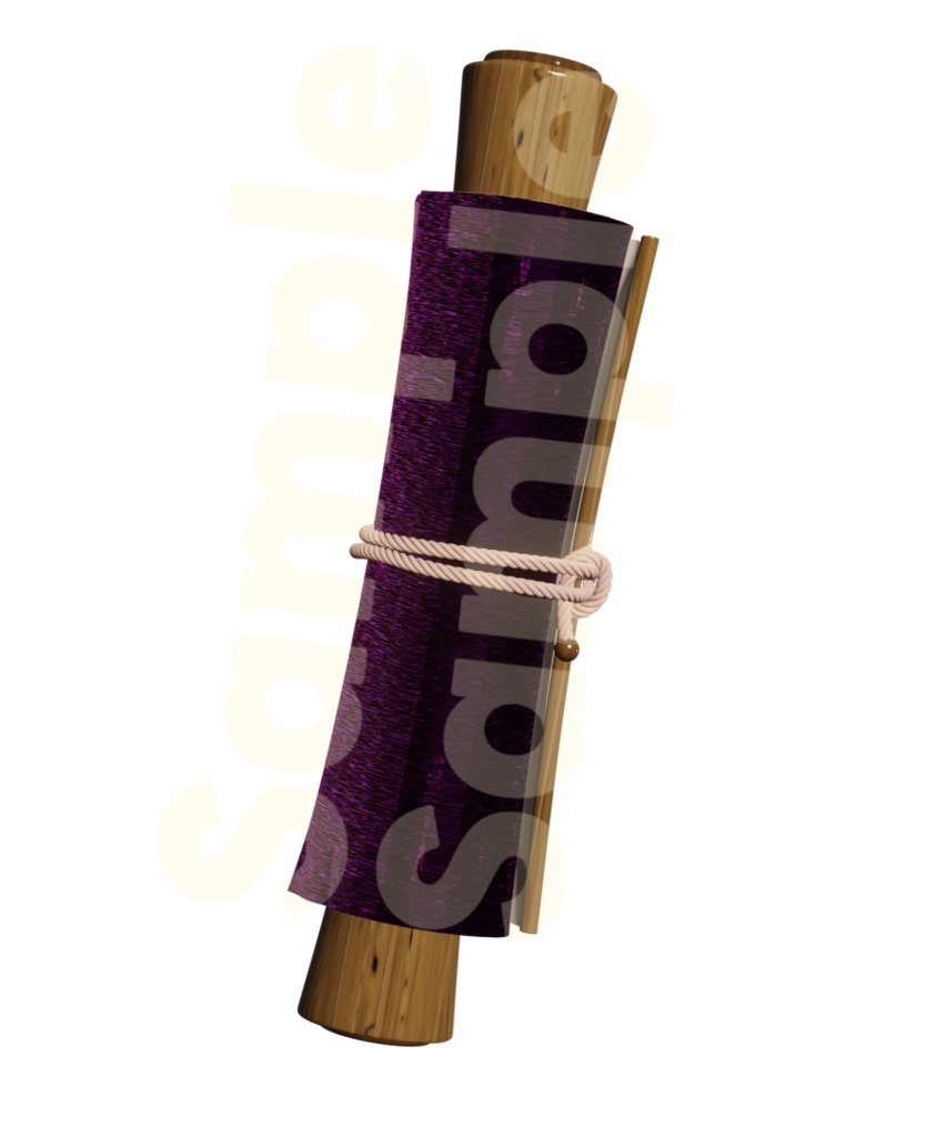 【TRPG素材 無料】巻物 素材【商用利用可能】