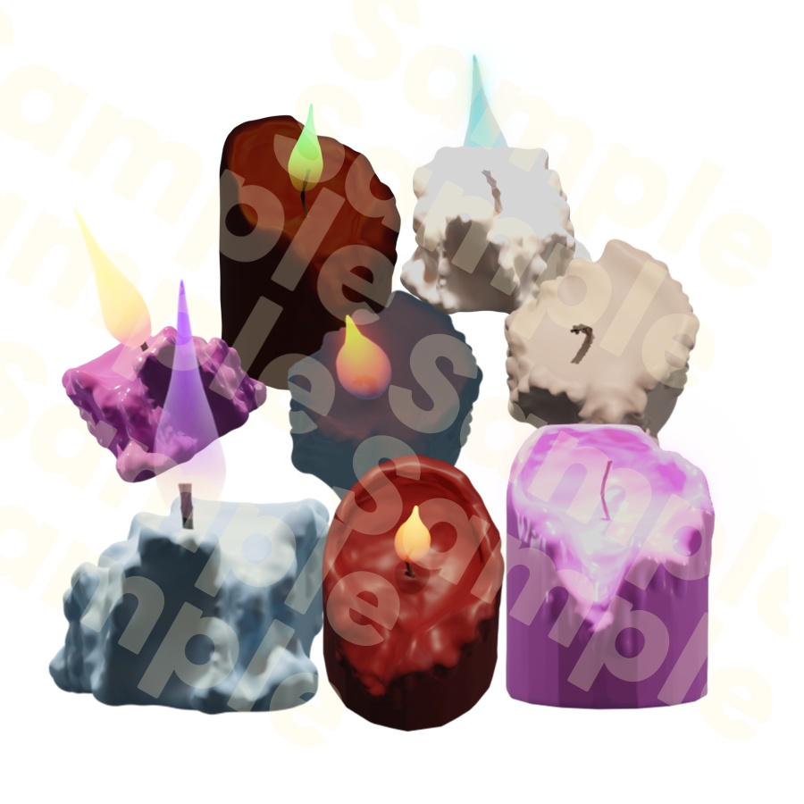 【TRPG素材 無料】ろうそく 素材【商用利用可能】