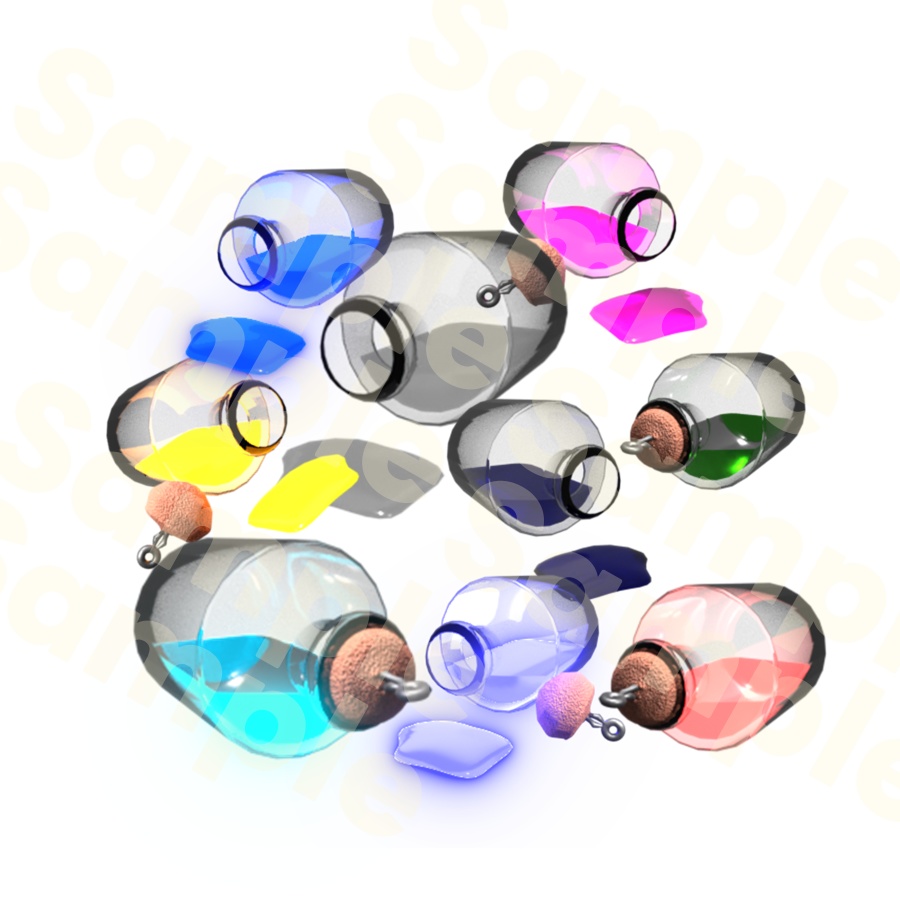 【TRPG素材 無料】倒れポーション 素材【商用利用可能】