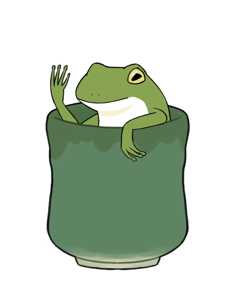 【FaceRig対応】湯吞みカエル