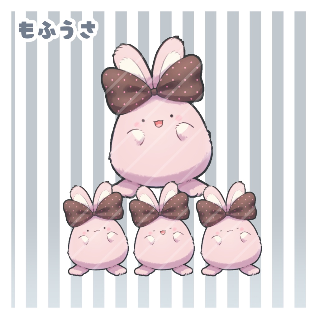 まばたき&口パク差分イラスト【pngtuber】