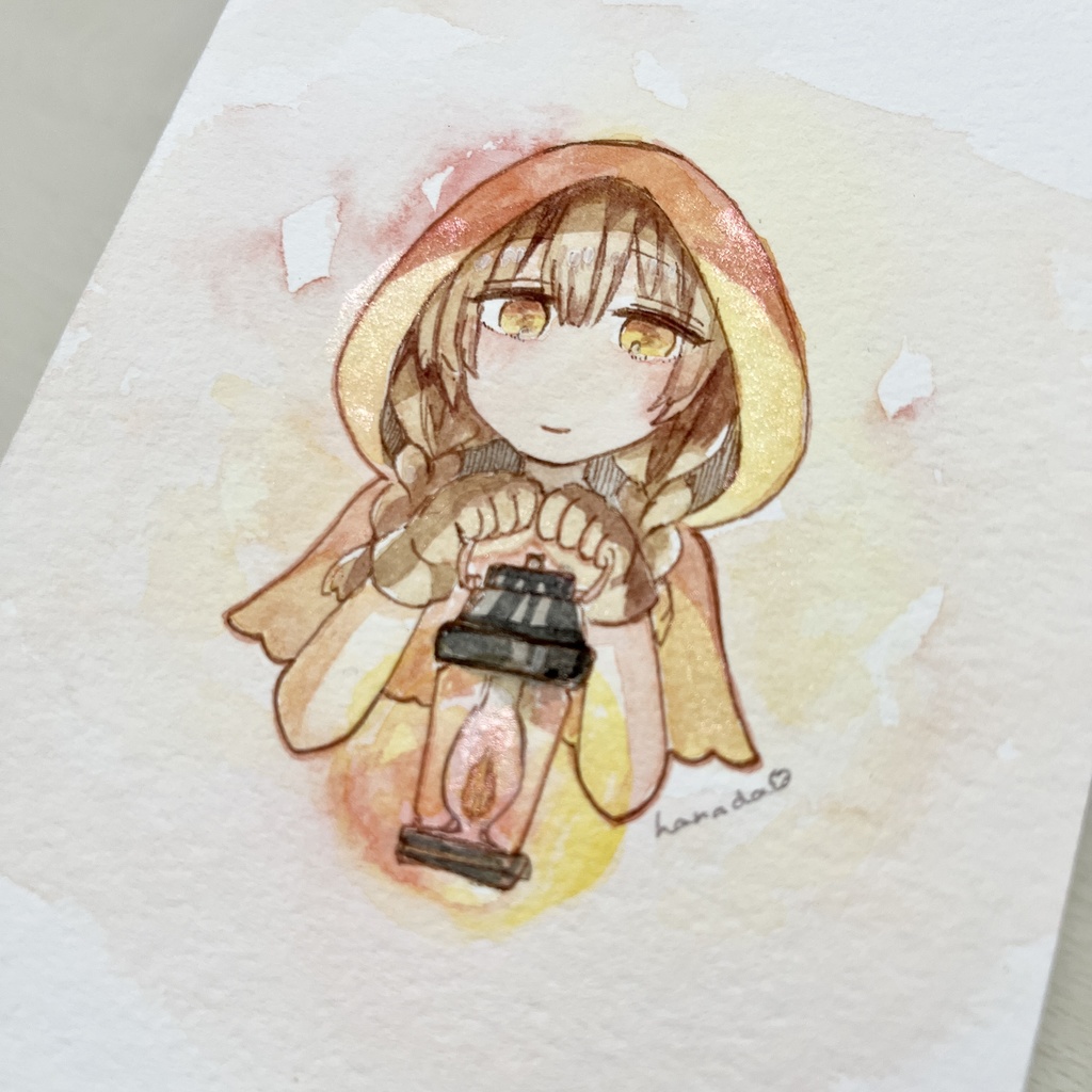 ドローイング「ランプのあかり」