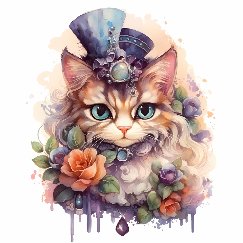 Cat Portrait ICカードステッカー