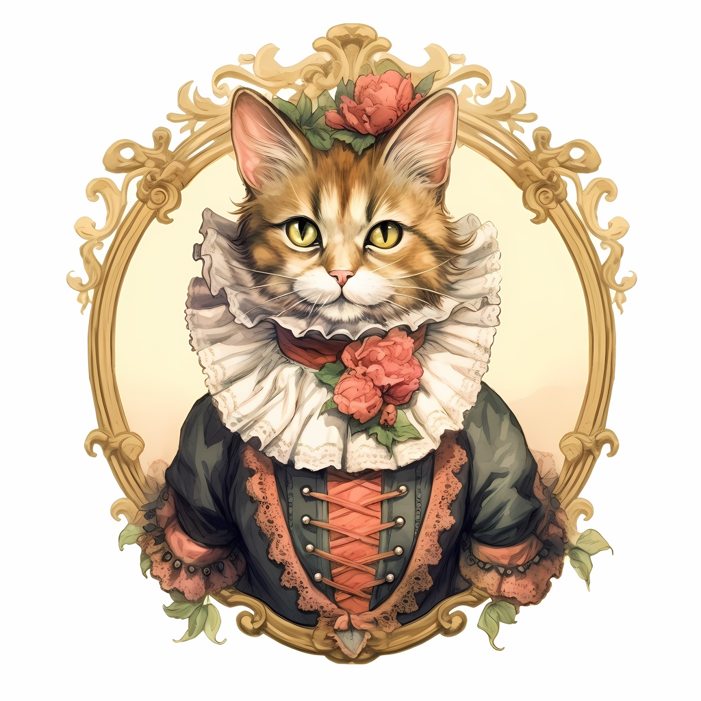 Cat Portrait ICカードステッカー