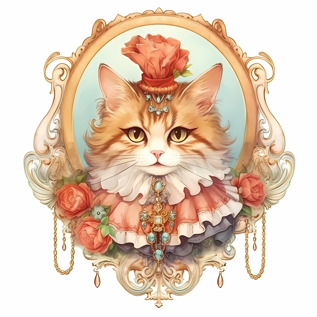 Cat Portrait ICカードステッカー