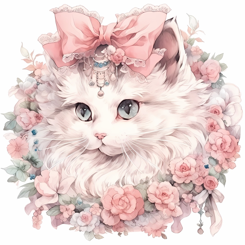 Cat Portrait ICカードステッカー