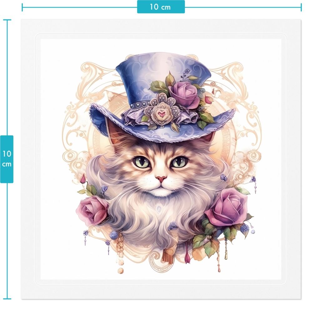 Cat Portrait ステッカー(小)