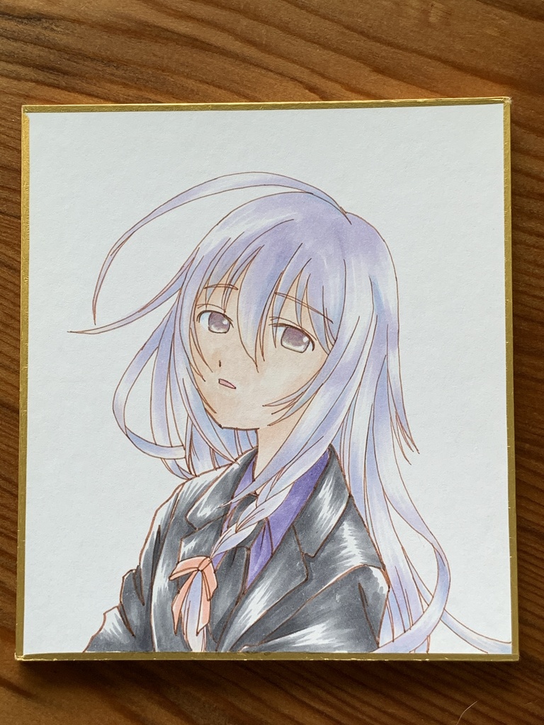 ミニ色紙：輝子