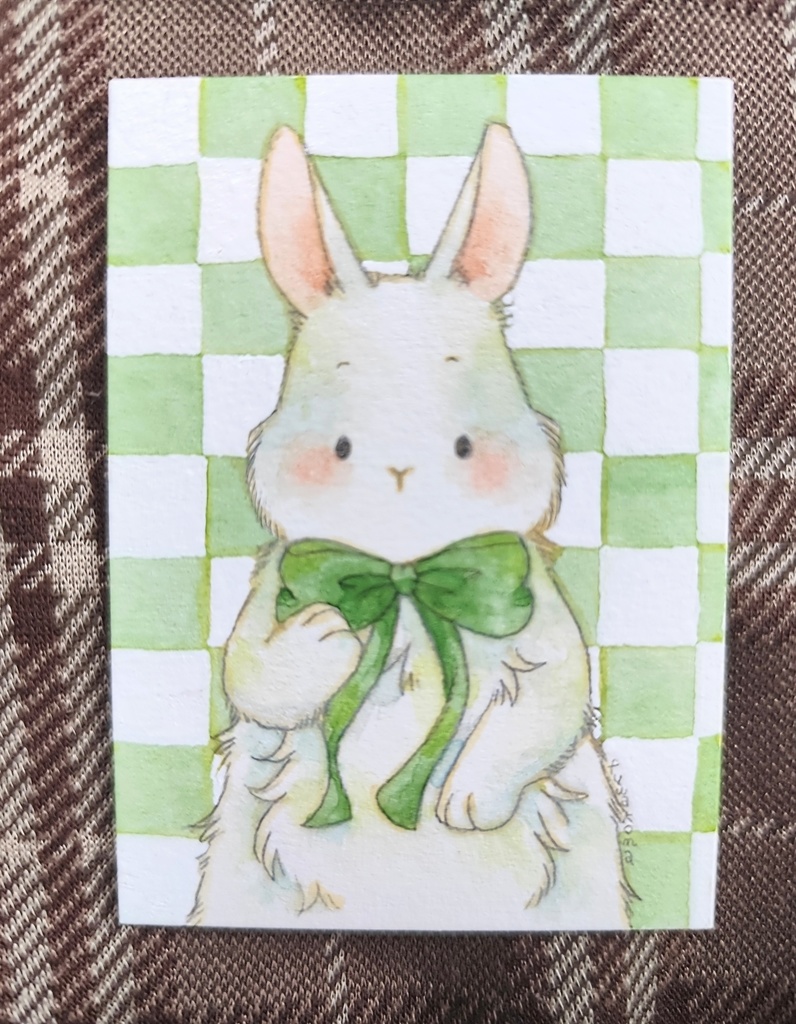 うさぎ×リボン