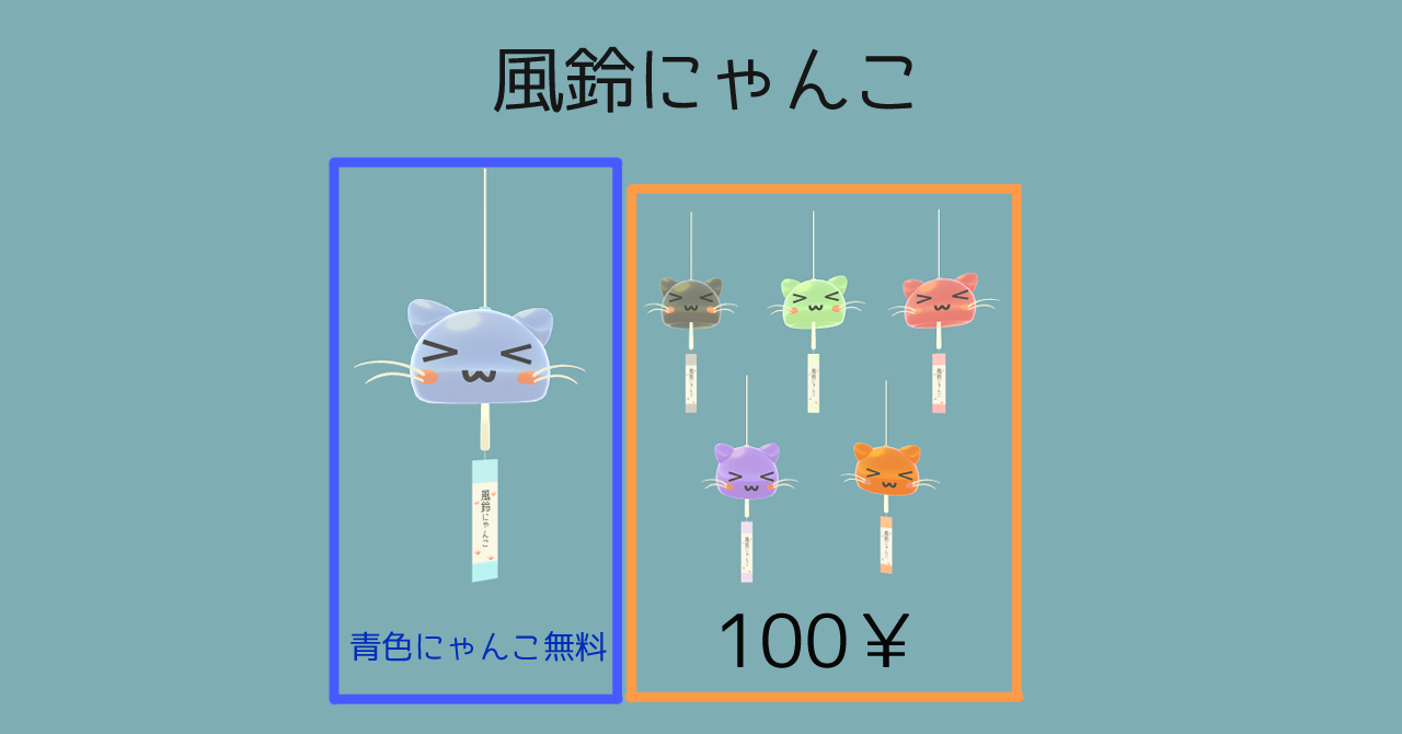 【VRChat想定】風鈴にゃんこ