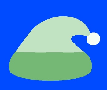 シンプル寝帽子