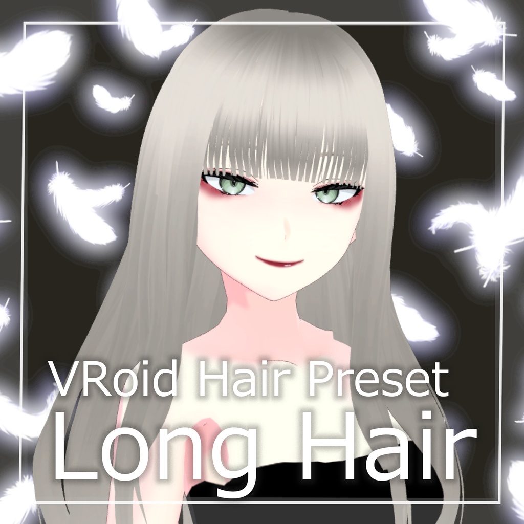 【無料/Free】[VRoid]髪型_絶望の天使/Hairstyle_Angel of Despair