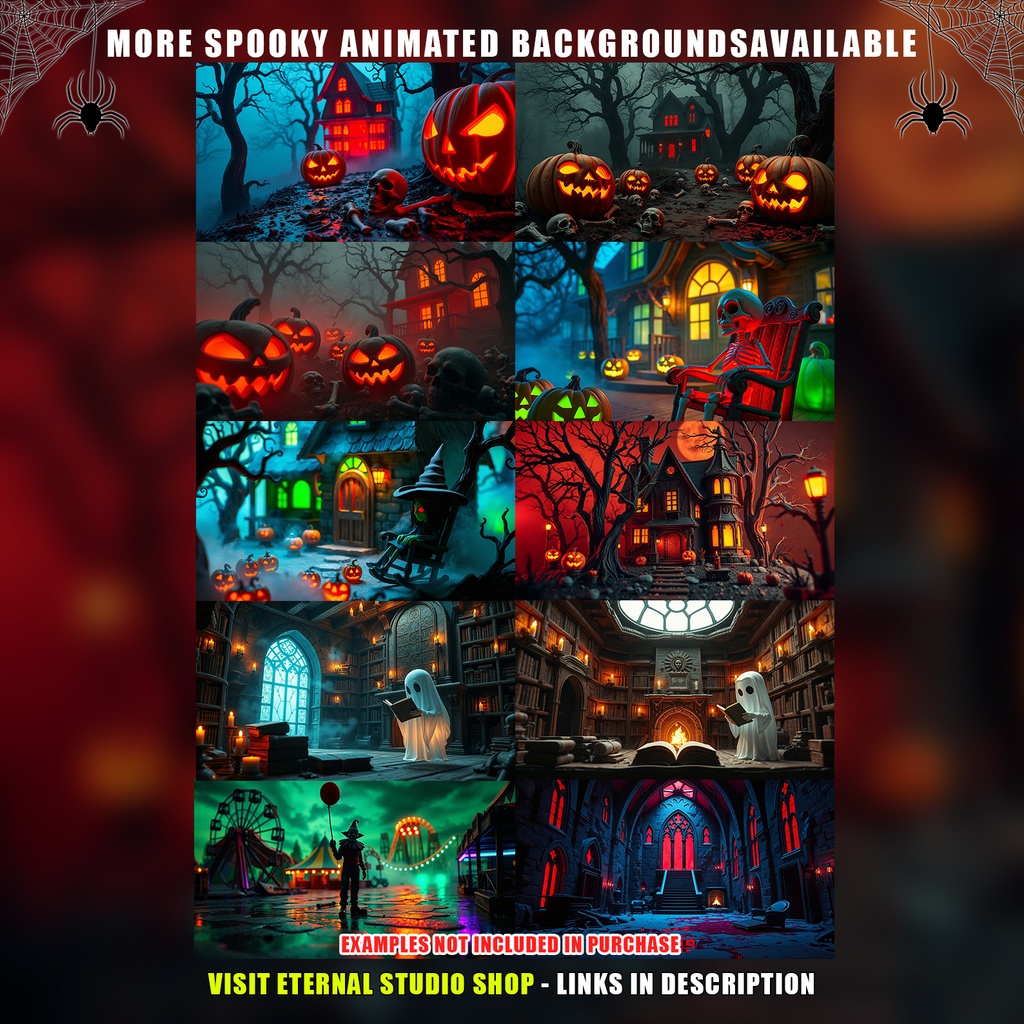 【動く背景】ゴシック・ヴァンパイアの隠れ家 | Animated Background, Gothic Room, Spooky Vampire Lair, Horror Halloween, Vtuber Stream Overlay Loop