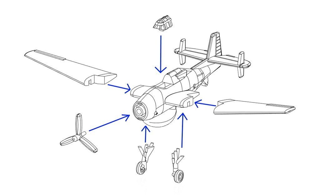 1/700 TBM-3W&3S2 ハンターキラーセット