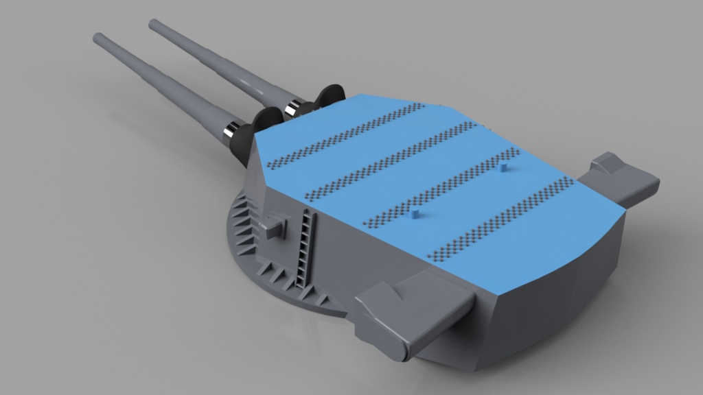 1/700 Mk1 18インチ連装砲塔 Type-Ⅰ 4基セット