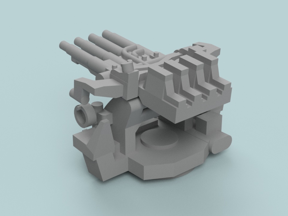 1/700 1.1インチ4連装機銃 Type-Ⅰ 5基セット