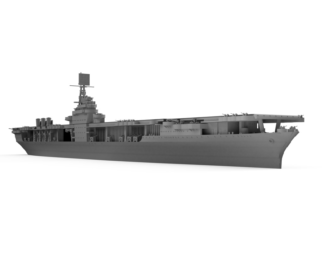 1/700 航空母艦レンジャー1942 造船セット(武装付)【5月発送】