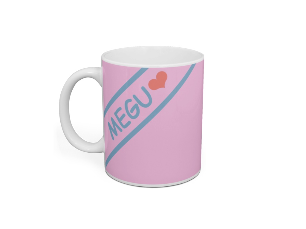 犬耳めぐみと白黒玉犬マグカップ