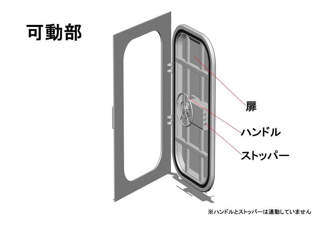 【クリスタ向け】特殊扉
