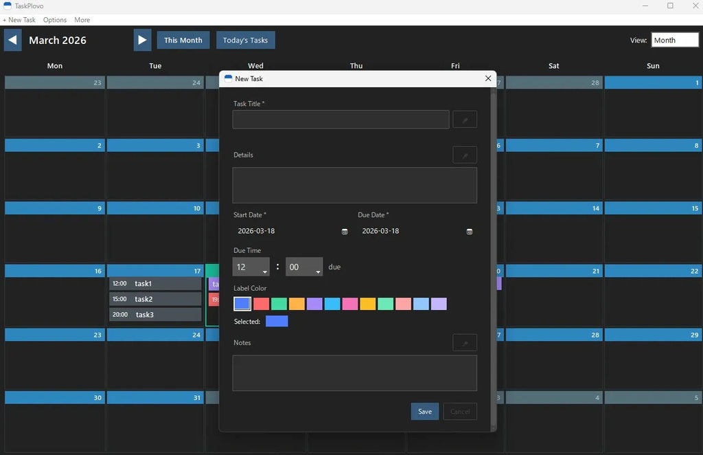 TaskPlovo - Windowsタスク管理アプリ