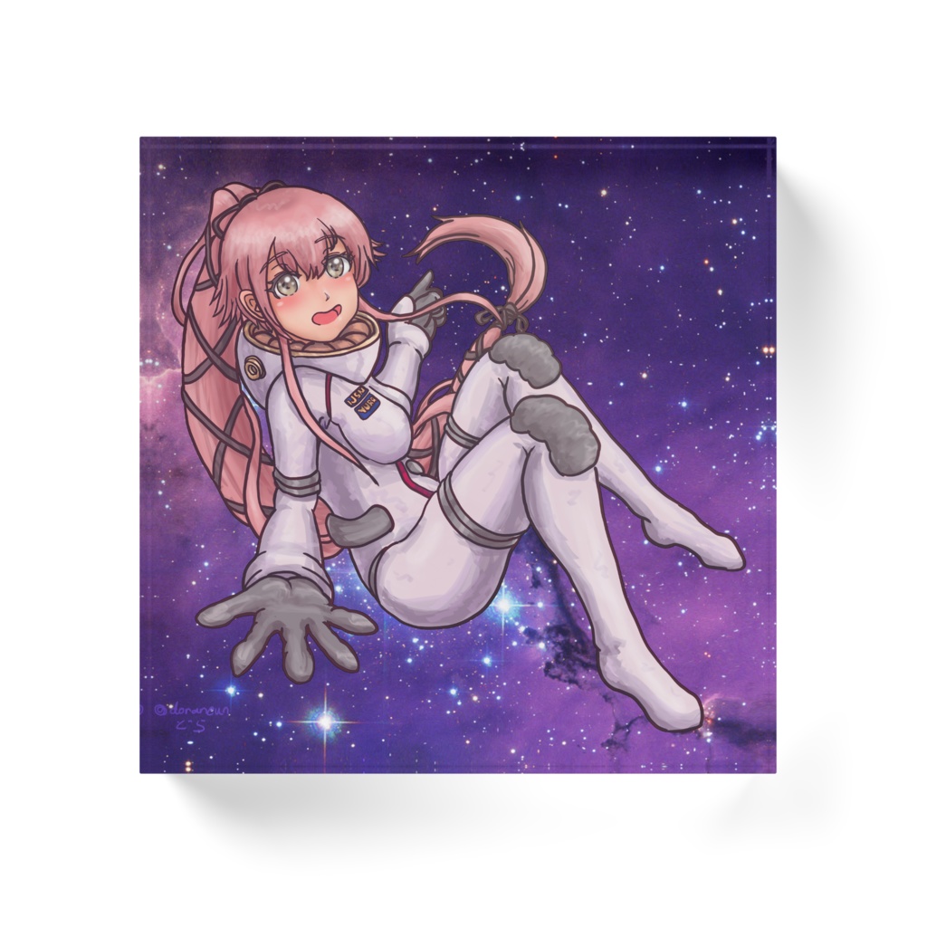 スペース由良さんアクリルブロック