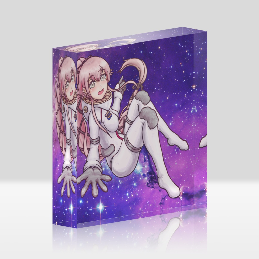 スペース由良さんアクリルブロック