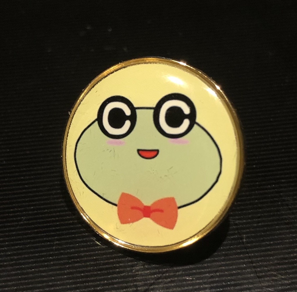 キャリかえるピンバッジ