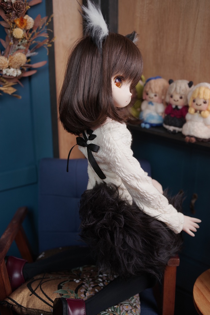 【嵐屋】MDD 対応 バックレースアップVネックセーター