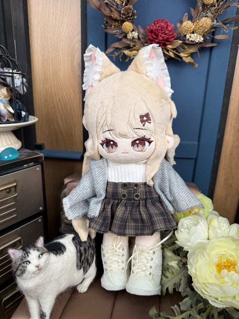 【嵐屋】受注 20/25 cm ぬい服 Feuille morte