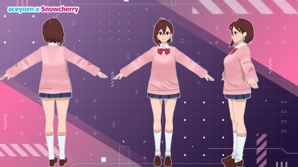 ダンダダン綾瀬桃3Dモデル DanDaDan Momo Ayase 3D Model