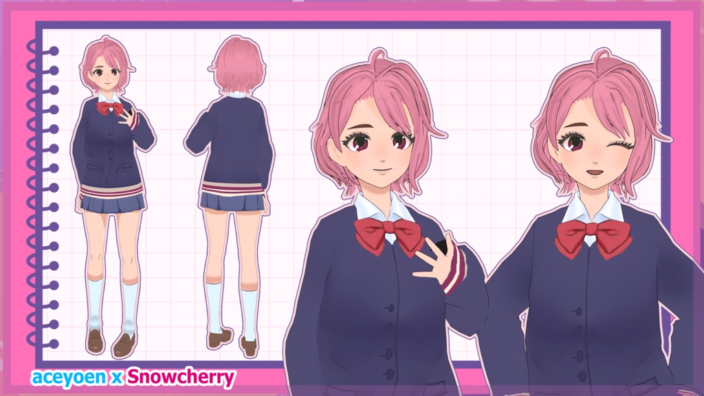 ダンダダン白鳥 愛羅綾3Dモデル DanDaDan Shiratori Aira 3D Model