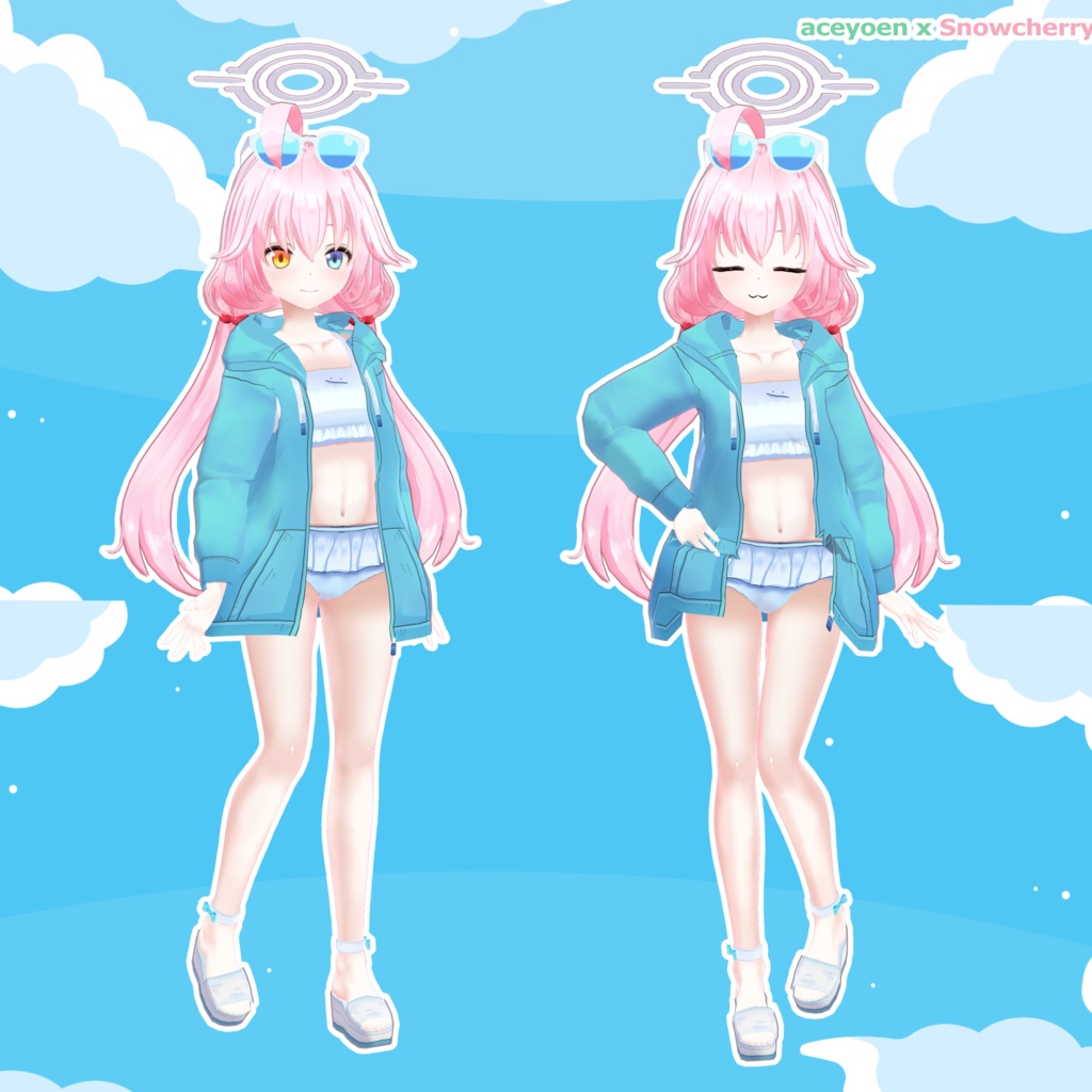 ブルーアーカイ- 水着 小鳥遊ホシノ3Dモデル