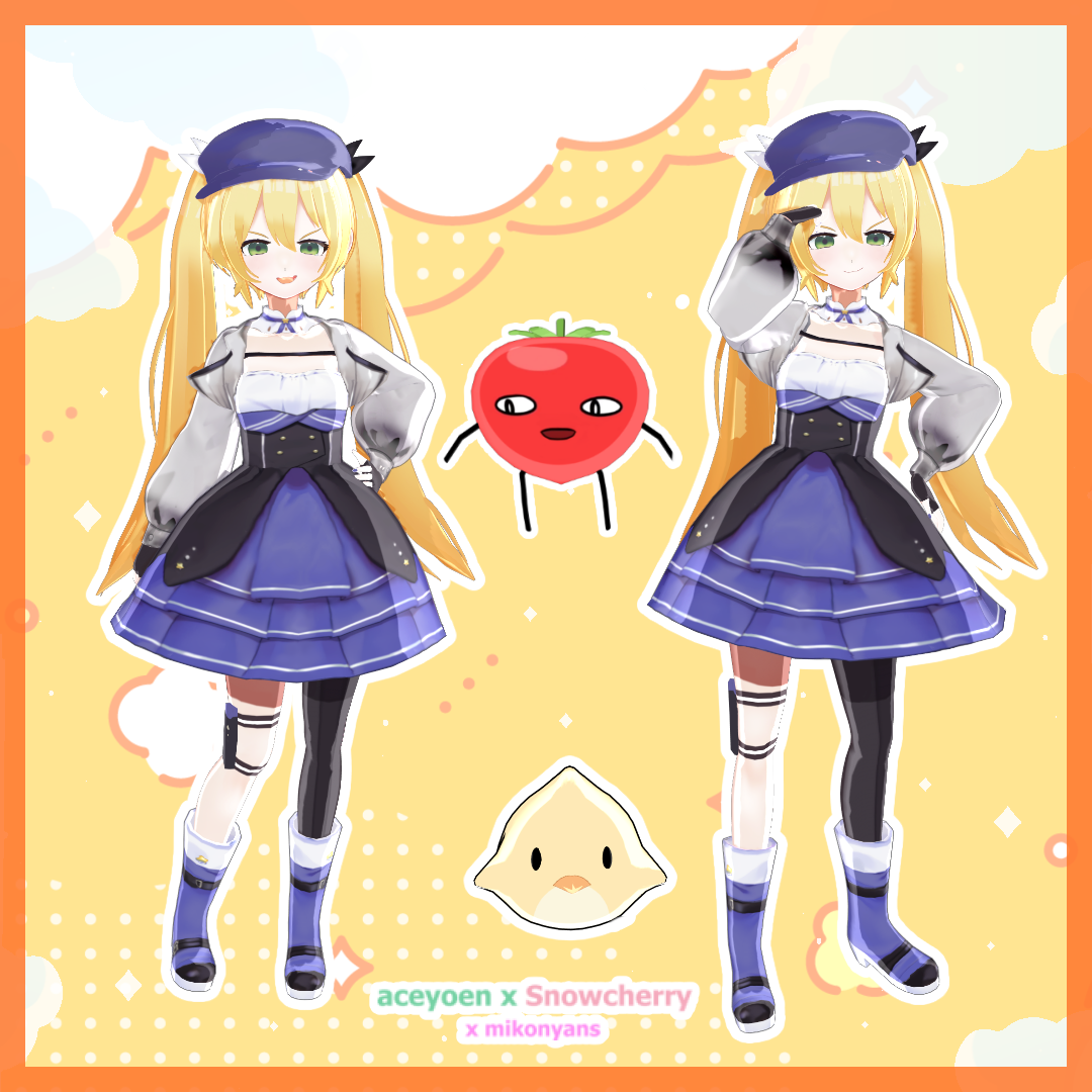 Dokibird Vtuber 3Dモデル - DokiBird 3D Model Fan Art