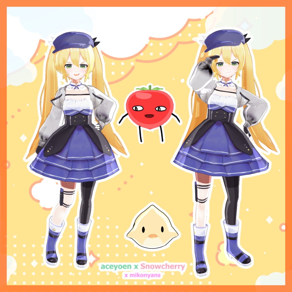 Dokibird Vtuber 3Dモデル - DokiBird 3D Model Fan Art