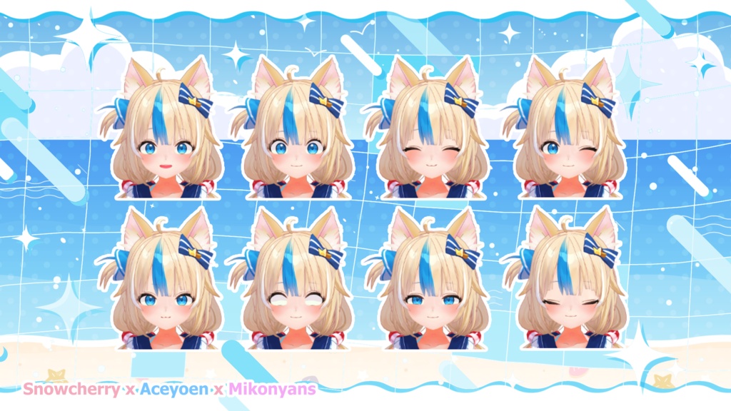 Sameko Saba 3D Model - 鮫子さば 3Dモデル - VRChat MMD Blender VRM Fanart