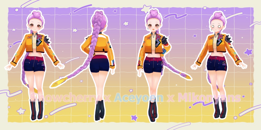 Kpop デーモンハンター - ルミ - Kpop Demon Hunter 3D Model Fanart [MMD, Blend, PMX)