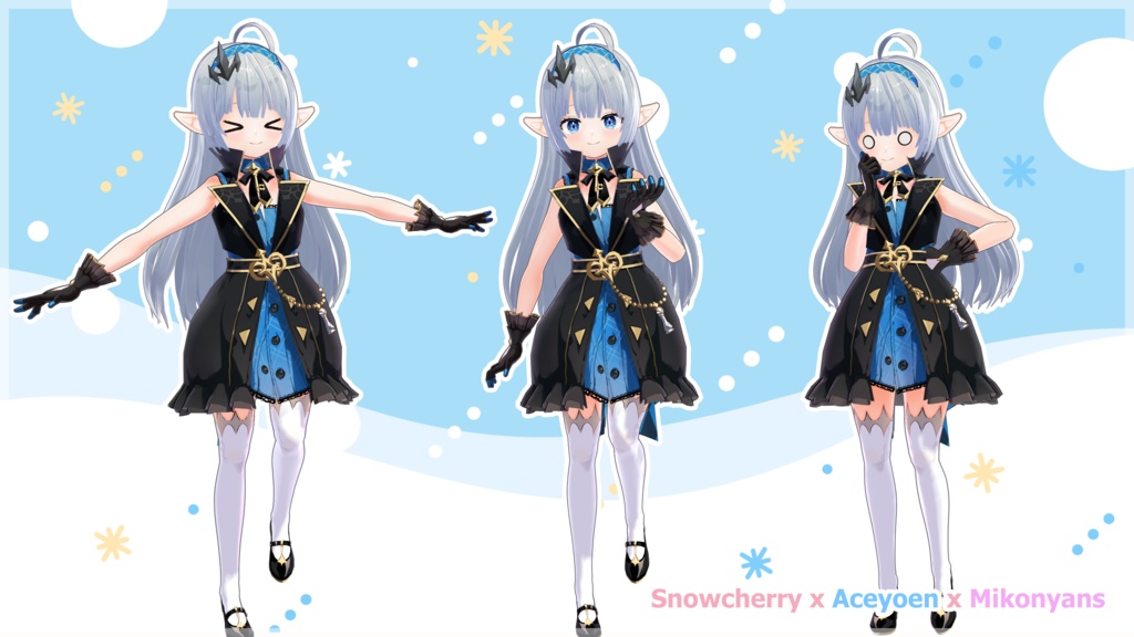 ステラソラ 魔王ちゃん 3Dモデル - Stella Sora Maou-Chan Female Tyrant VRM MMD