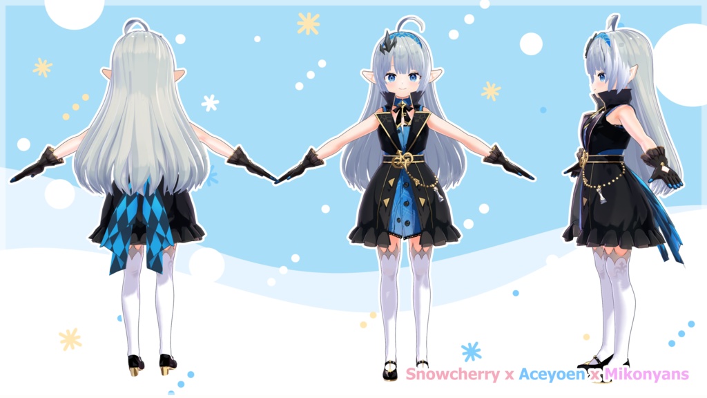 ステラソラ 魔王ちゃん 3Dモデル - Stella Sora Maou-Chan Female Tyrant VRM MMD